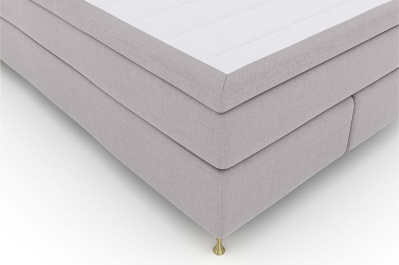 Select No 4 Komplett Sängpaket 140x200 Fast/Medium - Ljusgrå/Guld - Products - Möbler - Säng - Kontinentalsäng
