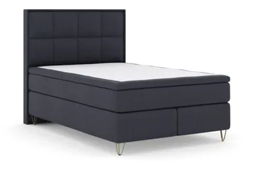 Select No 4 Komplett Sängpaket 140x200 Medium - Blå/Metall V-form - Products - Möbler - Säng - Kontinentalsäng