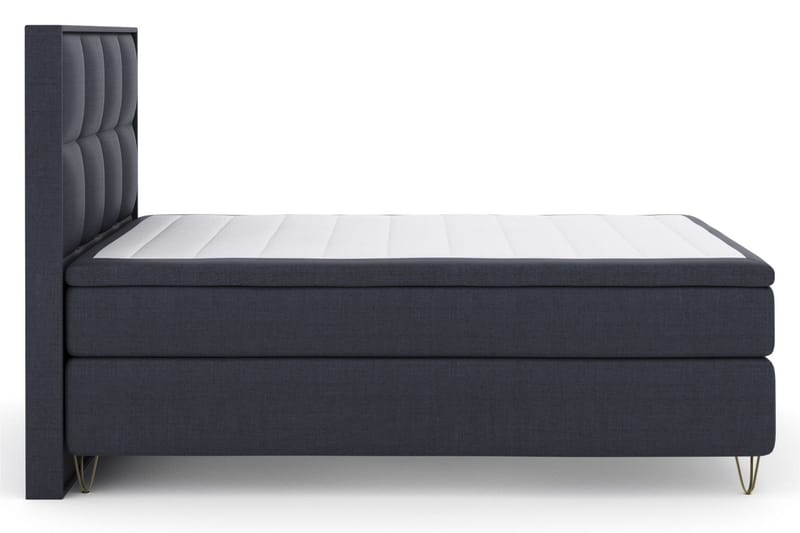 Select No 4 Komplett Sängpaket 140x200 Medium - Blå/Metall V-form - Products - Möbler - Säng - Kontinentalsäng