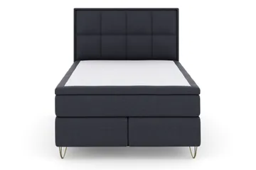 Select No 4 Komplett Sängpaket 140x200 Medium - Blå/Metall V-form - Products - Möbler - Säng - Kontinentalsäng
