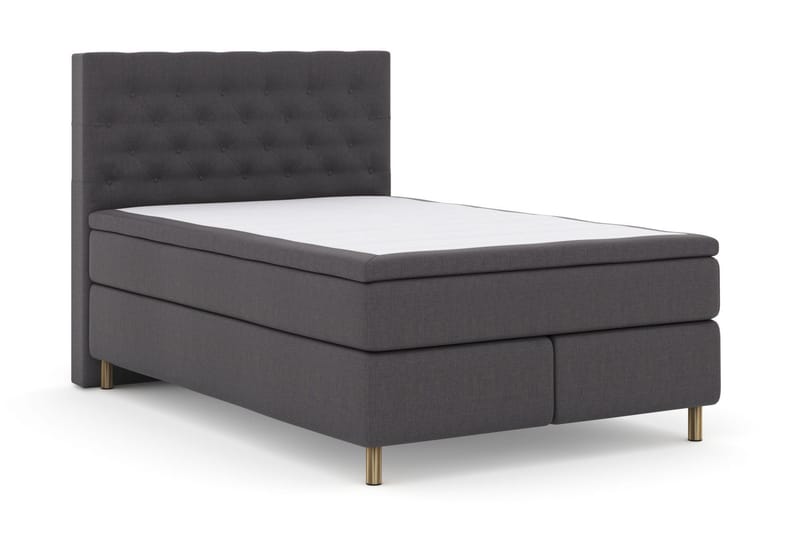 Select No 4 Komplett Sängpaket 140x200 Medium - Mörkgrå/Koppar - Products - Möbler - Säng - Kontinentalsäng