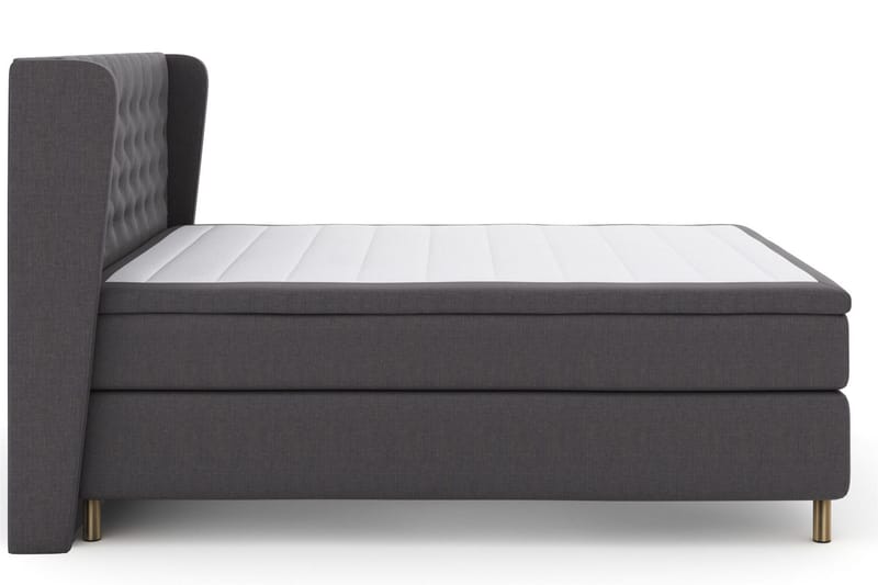 Select No 4 Komplett Sängpaket 160x200 Fast/Medium - Mörkgrå/Koppar - Products - Möbler - Säng - Kontinentalsäng