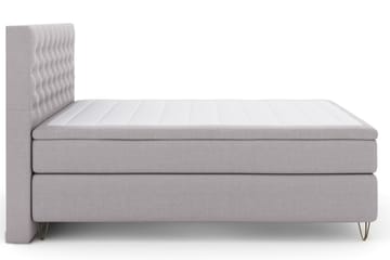 Select No 4 Komplett Sängpaket 160x200 Medium - Ljusgrå/Metall V-form - Products - Möbler - Säng - Kontinentalsäng