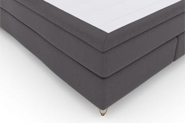 Select No 4 Komplett Sängpaket 160x200 Medium - Mörkgrå/Metall V-form - Products - Möbler - Säng - Kontinentalsäng