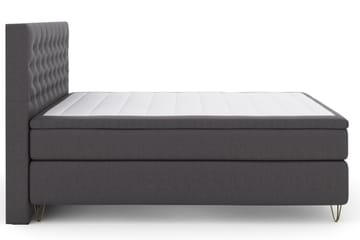 Select No 4 Komplett Sängpaket 160x200 Medium - Mörkgrå/Metall V-form - Products - Möbler - Säng - Kontinentalsäng