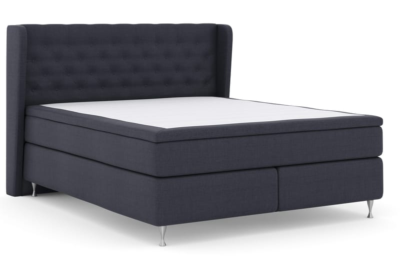 Select No 4 Komplett Sängpaket 180x200 Fast - Blå/Silver - Products - Möbler - Säng - Kontinentalsäng