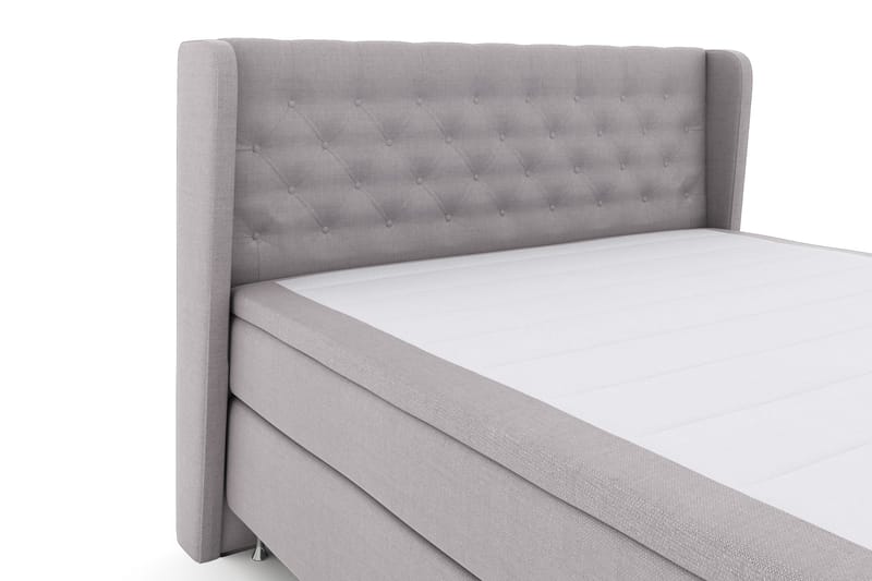 Select No 4 Komplett Sängpaket 180x200 Fast - Ljusgrå/Silver - Products - Möbler - Säng - Kontinentalsäng