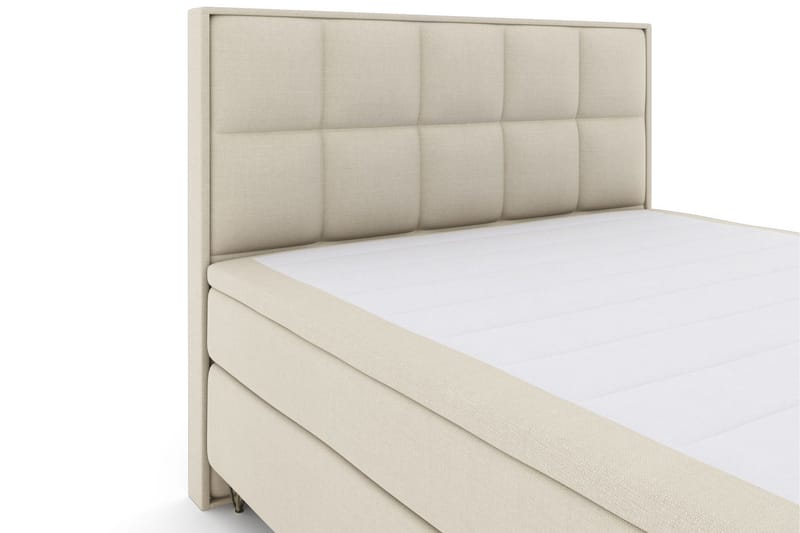 Select No 4 Komplett Sängpaket 180x200 Medium - Beige/Metall V-form - Products - Möbler - Säng - Kontinentalsäng