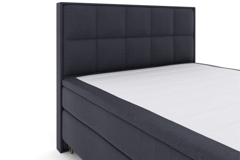 Select No 4 Komplett Sängpaket 180x200 Medium - Blå/Metall V-form - Products - Möbler - Säng - Kontinentalsäng