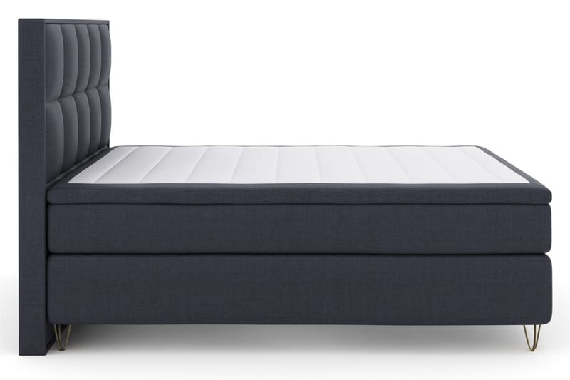 Select No 4 Komplett Sängpaket 180x200 Medium - Blå/Metall V-form - Products - Möbler - Säng - Kontinentalsäng