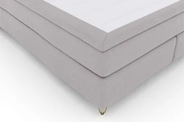 Select No 4 Komplett Sängpaket 180x200 Medium - Ljusgrå/Metall V-form - Products - Möbler - Säng - Kontinentalsäng