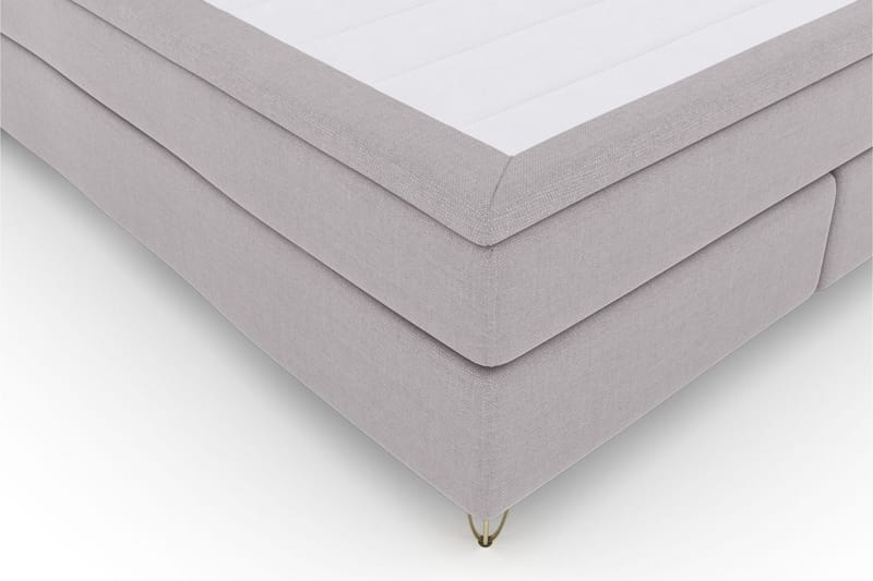 Select No 4 Komplett Sängpaket 180x200 Medium - Ljusgrå/Metall V-form - Products - Möbler - Säng - Kontinentalsäng