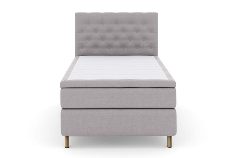 Select No 4 Kontinentalsäng 120x200 Fast - Ljusgrå/Koppar - Products - Möbler - Säng - Enkelsäng