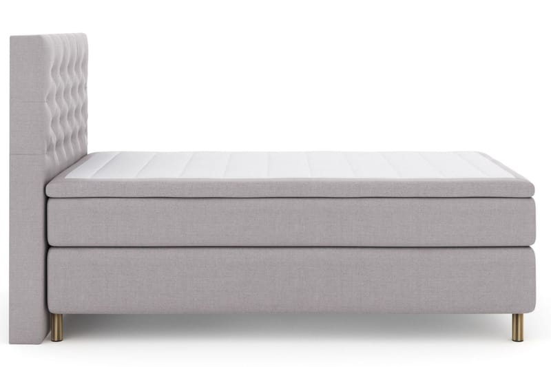 Select No 4 Kontinentalsäng 120x200 Medium - Ljusgrå/Koppar - Products - Möbler - Säng - Enkelsäng