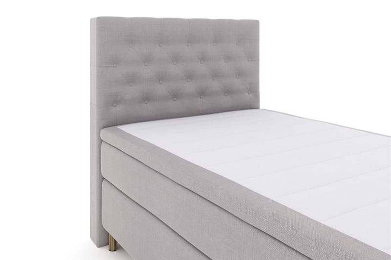 Select No 4 Kontinentalsäng 120x200 Medium - Ljusgrå/Koppar - Products - Möbler - Säng - Enkelsäng