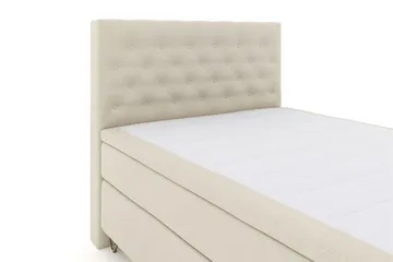 Select No 4 Kontinentalsäng 140x200 Fast - Beige/Metall V-Form - Products - Möbler - Säng - Kontinentalsäng