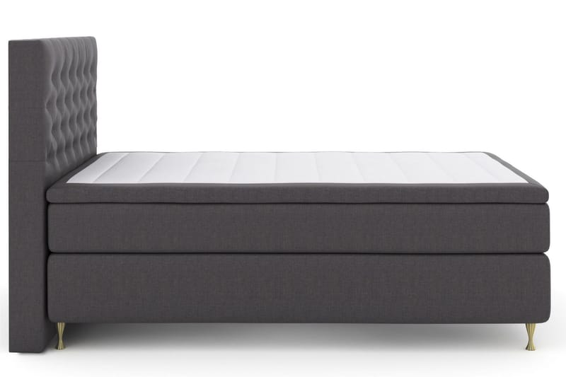 Select No 4 Kontinentalsäng 140x200 Medium - Mörkgrå/Guld - Products - Möbler - Säng - Kontinentalsäng