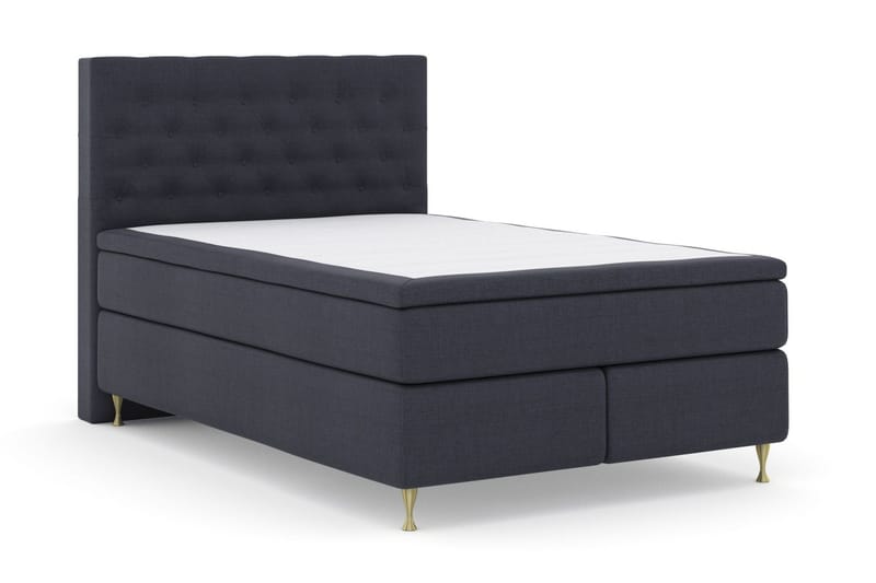 Select No 4 Kontinentalsäng 160x200 Fast/Medium - Blå/Guld - Products - Möbler - Säng - Kontinentalsäng