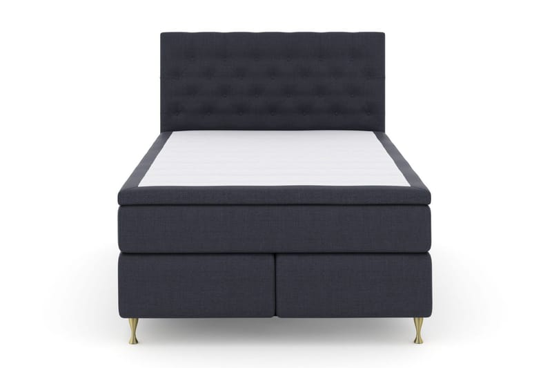 Select No 4 Kontinentalsäng 160x200 Fast/Medium - Blå/Guld - Products - Möbler - Säng - Kontinentalsäng