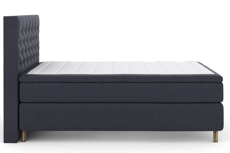 Select No 4 Kontinentalsäng 160x200 Medium - Blå/Metall - Products - Möbler - Säng - Kontinentalsäng
