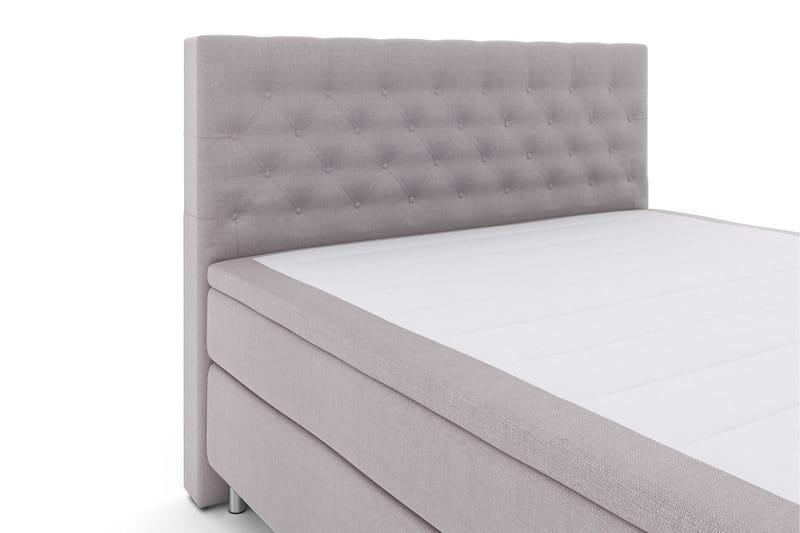 Select No 4 Kontinentalsäng 160x200 Medium - Ljusgrå/Metall - Products - Möbler - Säng - Kontinentalsäng