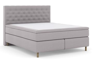 Select No 4 Kontinentalsäng 180x200 Fast/Medium - Ljusgrå/Koppar - Products - Möbler - Säng - Kontinentalsäng