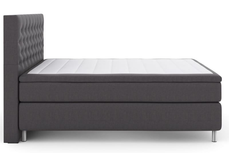 Select No 4 Kontinentalsäng 210x210 Fast - Mörkgrå/Metall - Products - Möbler - Säng - Kontinentalsäng