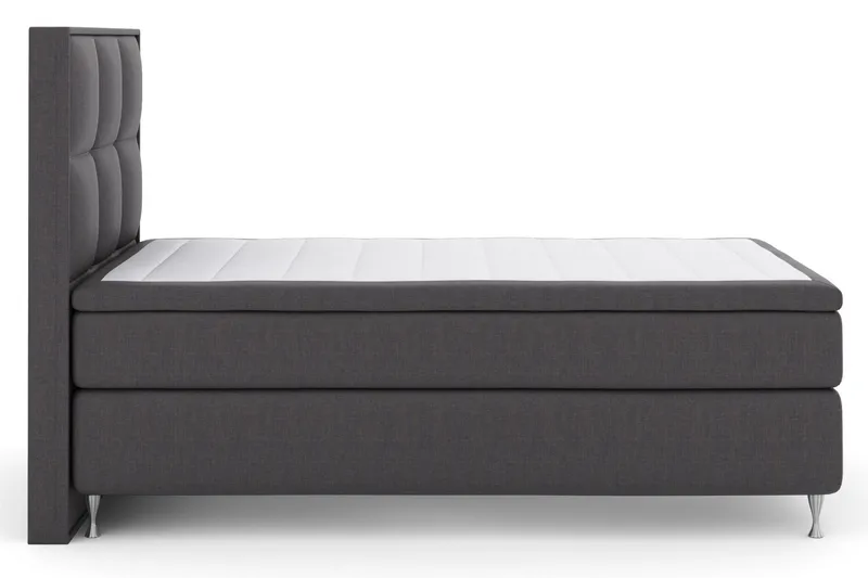 Select No 5 Komplett Sängpaket 120x200 Fast Latex - Mörkgrå/Silver - Products - Möbler - Säng - Enkelsäng