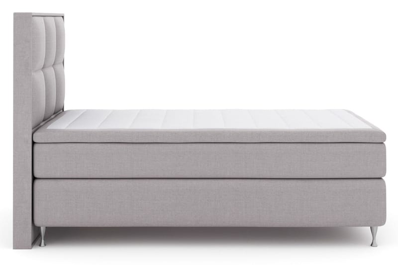 Select No 5 Komplett Sängpaket 120x200 Medium Latex, Ljusgrå/Silver