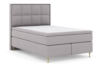 Select No 5 Komplett Sängpaket 140x200 Fast Latex - Ljusgrå/Guld - Products - Möbler - Säng - Kontinentalsäng