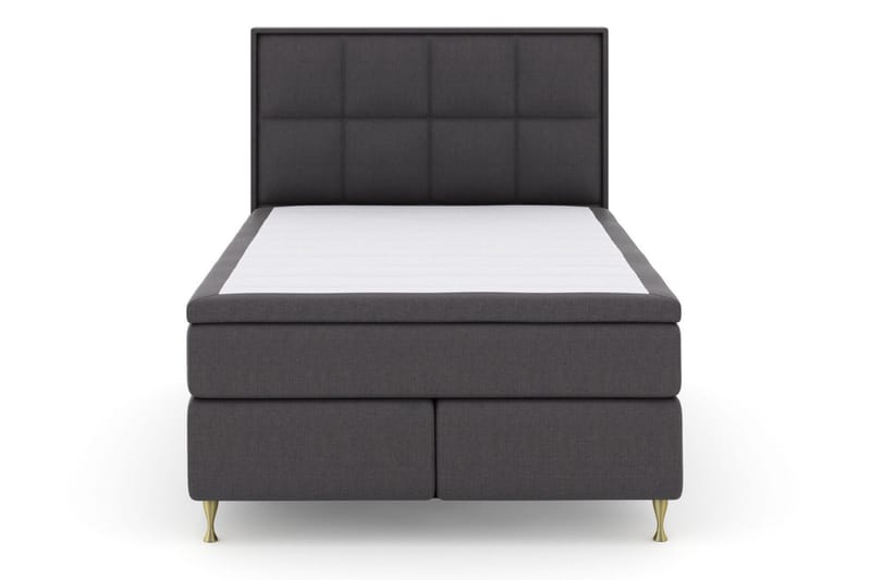 Select No 5 Komplett Sängpaket 140x200 Fast Latex - Mörkgrå/Guld - Products - Möbler - Säng - Kontinentalsäng