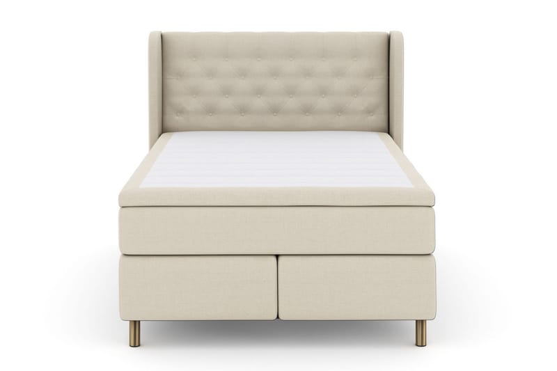 Select No 5 Komplett Sängpaket 140x200 Fast Watergel - Beige/Koppar - Products - Möbler - Säng - Kontinentalsäng