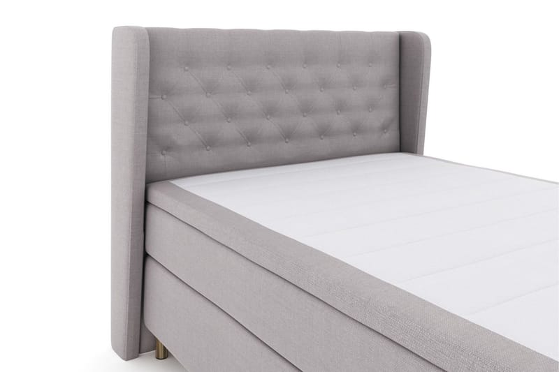 Select No 5 Komplett Sängpaket 140x200 Fast Watergel - Ljusgrå/Koppar - Products - Möbler - Säng - Kontinentalsäng