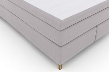Select No 5 Komplett Sängpaket 140x200 Fast Watergel - Ljusgrå/Koppar - Products - Möbler - Säng - Kontinentalsäng