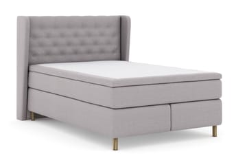 Select No 5 Komplett Sängpaket 140x200 Fast Watergel - Ljusgrå/Koppar - Products - Möbler - Säng - Kontinentalsäng
