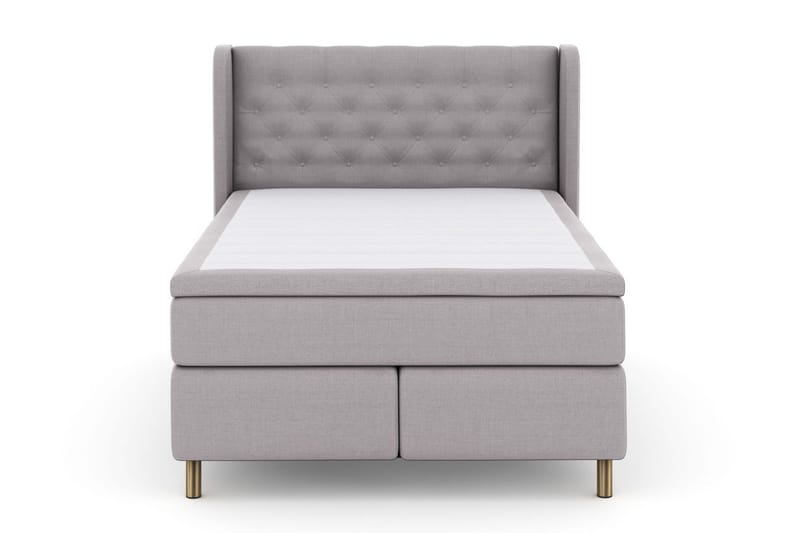 Select No 5 Komplett Sängpaket 140x200 Fast Watergel - Ljusgrå/Koppar - Products - Möbler - Säng - Kontinentalsäng