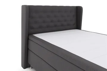 Select No 5 Komplett Sängpaket 140x200 Fast Watergel - Mörkgrå/Silver - Products - Möbler - Säng - Kontinentalsäng