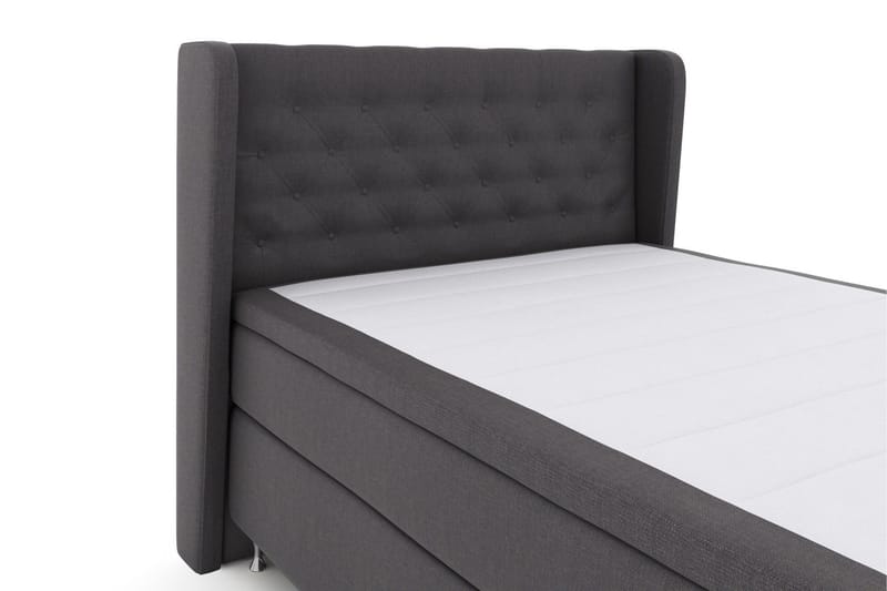 Select No 5 Komplett Sängpaket 140x200 Fast Watergel - Mörkgrå/Silver - Products - Möbler - Säng - Kontinentalsäng