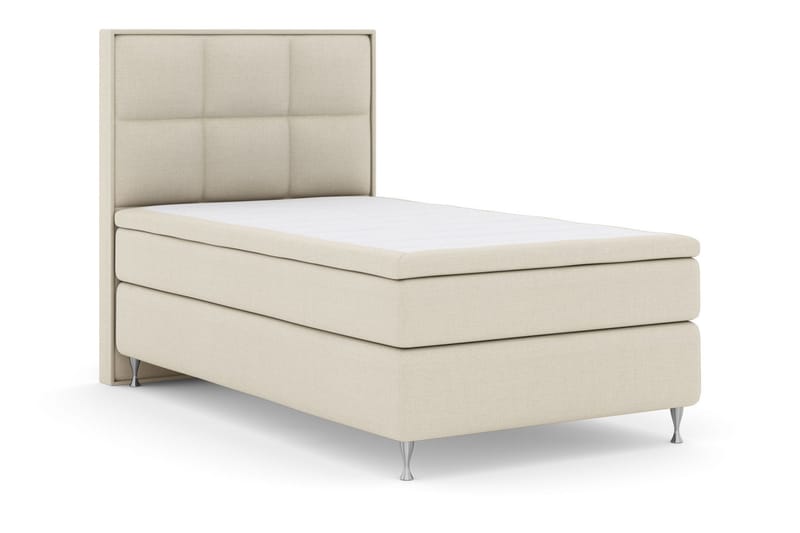 Select No 5 Komplett Sängpaket 140x200 Fast/Medium Latex - Beige/Silver - Products - Möbler - Säng - Kontinentalsäng