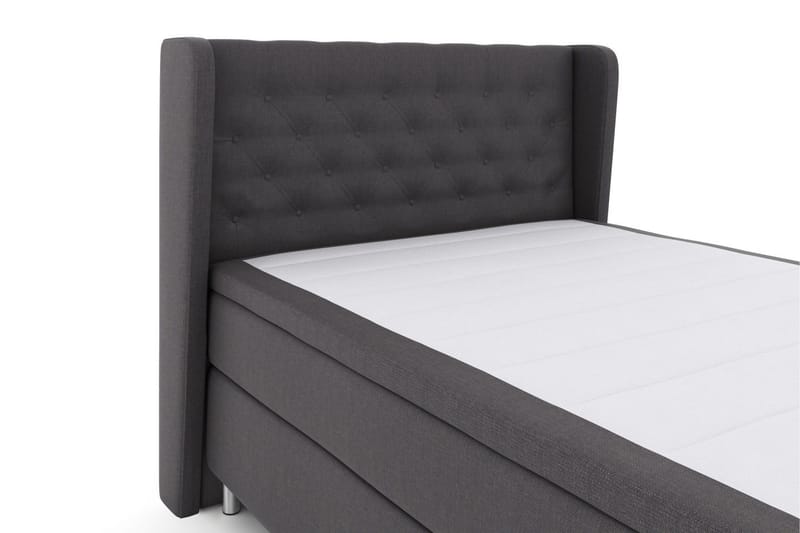 Select No 5 Komplett Sängpaket 140x200 Medium Latex - Mörkgrå/Metall - Products - Möbler - Säng - Kontinentalsäng