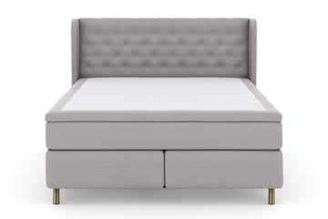 Select No 5 Komplett Sängpaket 160x200 Fast Latex - Ljusgrå/Koppar - Products - Möbler - Säng - Kontinentalsäng