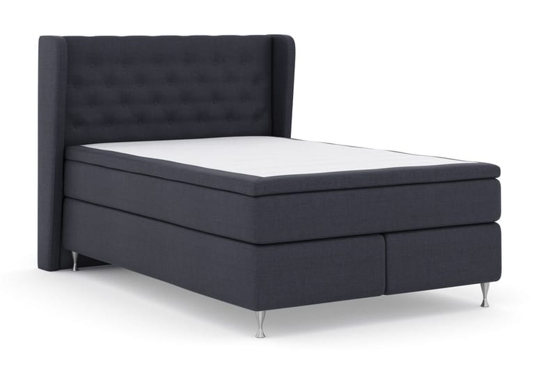 Select No 5 Komplett Sängpaket 160x200 Fast Watergel - Blå/Silver - Products - Möbler - Säng - Kontinentalsäng