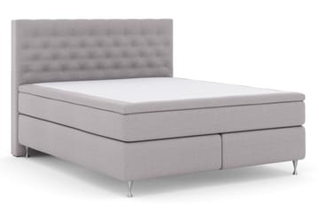 Select No 5 Komplett Sängpaket 160x200 Fast Watergel - Ljusgrå/Silver - Products - Möbler - Säng - Kontinentalsäng
