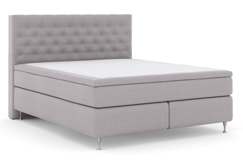 Select No 5 Komplett Sängpaket 160x200 Fast Watergel - Ljusgrå/Silver - Products - Möbler - Säng - Kontinentalsäng