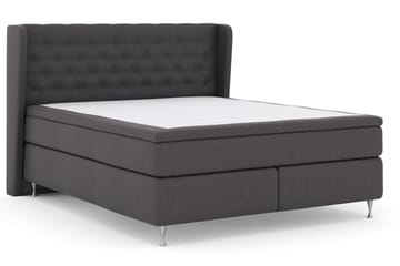 Select No 5 Komplett Sängpaket 160x200 Fast Watergel - Mörkgrå/Silver - Products - Möbler - Säng - Kontinentalsäng