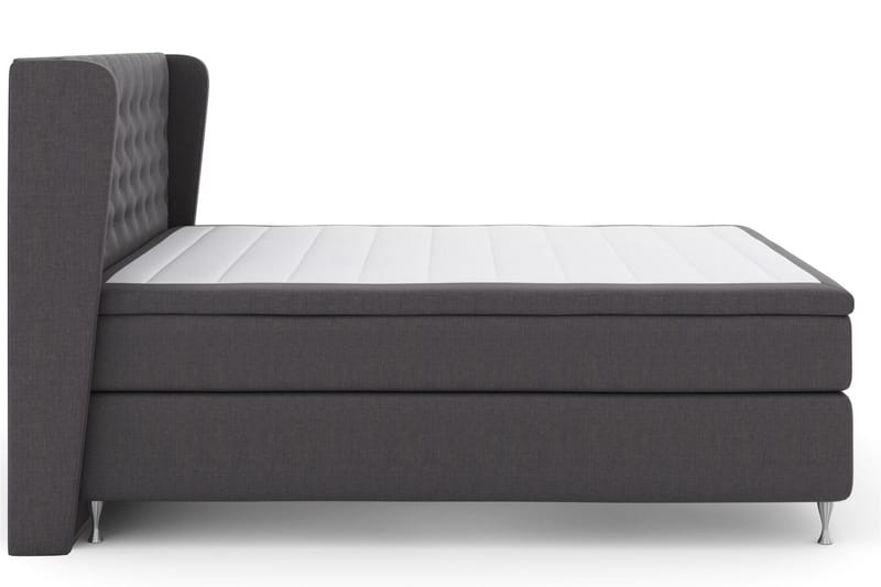 Select No 5 Komplett Sängpaket 160x200 Fast Watergel - Mörkgrå/Silver - Products - Möbler - Säng - Kontinentalsäng