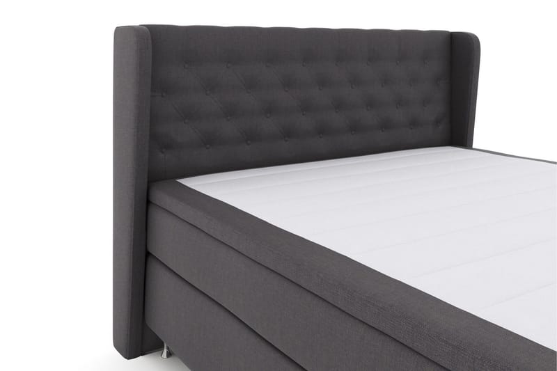 Select No 5 Komplett Sängpaket 160x200 Fast Watergel - Mörkgrå/Silver - Products - Möbler - Säng - Kontinentalsäng