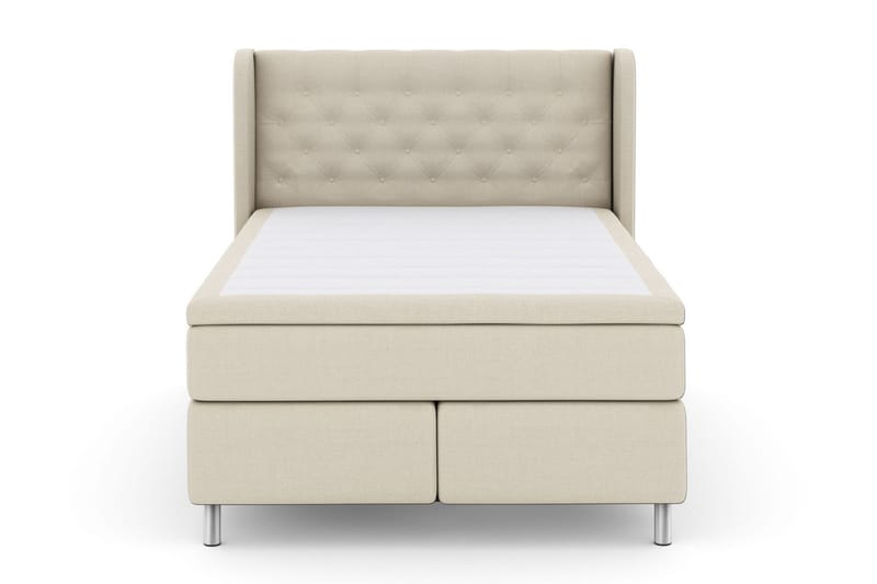 Select No 5 Komplett Sängpaket 160x200 Fast/Medium Latex - Beige/Metall - Products - Möbler - Säng - Kontinentalsäng