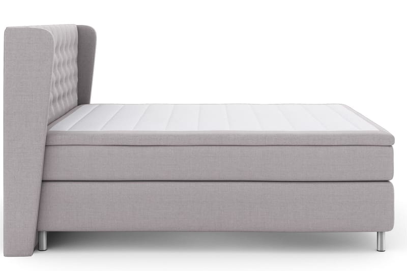 Select No 5 Komplett Sängpaket 160x200 Fast/Medium Latex - Ljusgrå/Metall - Products - Möbler - Säng - Kontinentalsäng