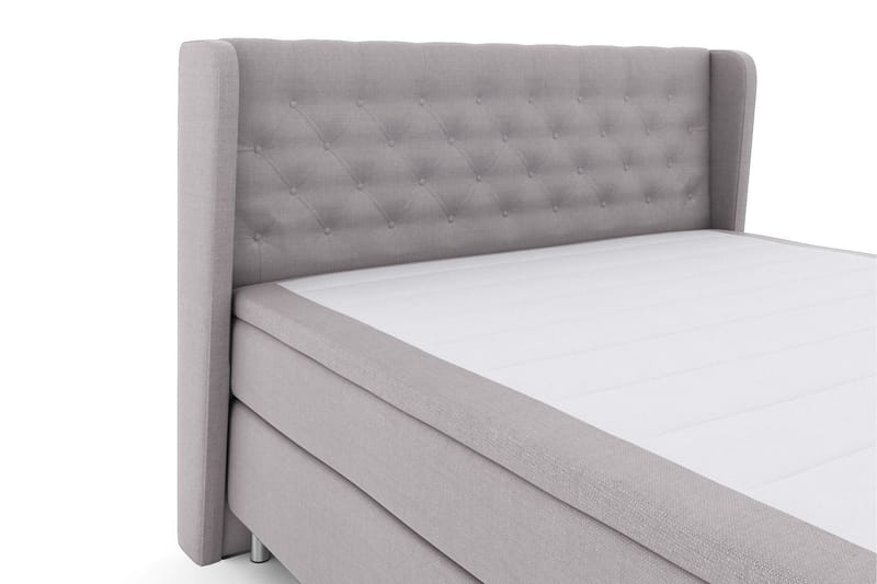 Select No 5 Komplett Sängpaket 160x200 Fast/Medium Latex - Ljusgrå/Metall - Products - Möbler - Säng - Kontinentalsäng